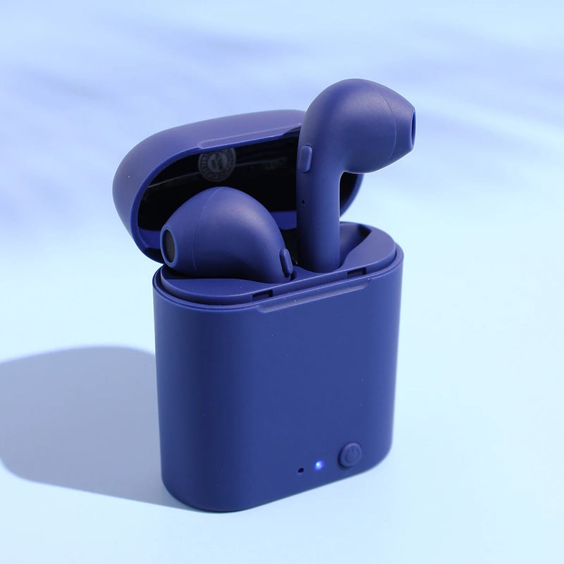 Fones Esportivos Intra-auriculares i7Mini TWS 5.0 com Microfone e Estojo de Carregamento