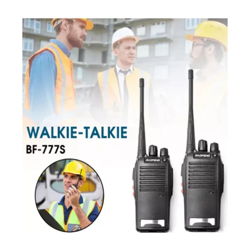 Kit 2 Radio Walk Talk BF-777S Comunicador 16 Ch 5km Ht Completo