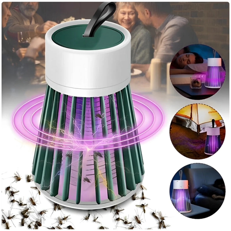 Lâmpada Elétrica Mata-Mosquitos com Luz UV Recarregável Portátil USB