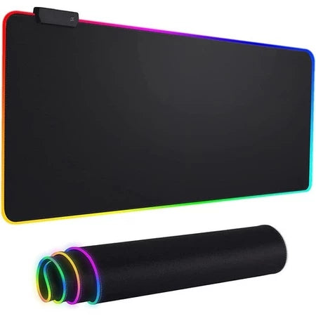 Mouse Pad Gamer LED RGB 7 Cores Tamanho Grande 80x30cm USB